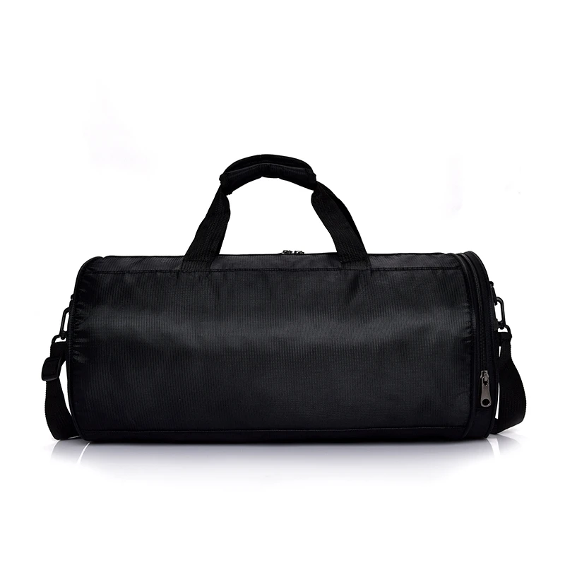 Zip Large Round Barrel Travel Polyester Custom Cheap Duffle Sports Bag For Women Girls