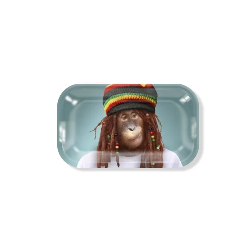 wholesale mixed design opp bag package rolling trays any size metal rolling tray New design custom logo rolling trays