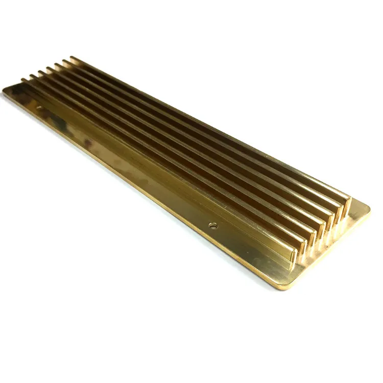 Mirror polishing mechanical keyboard brass H62 counterweight decoration block CNC milling machining