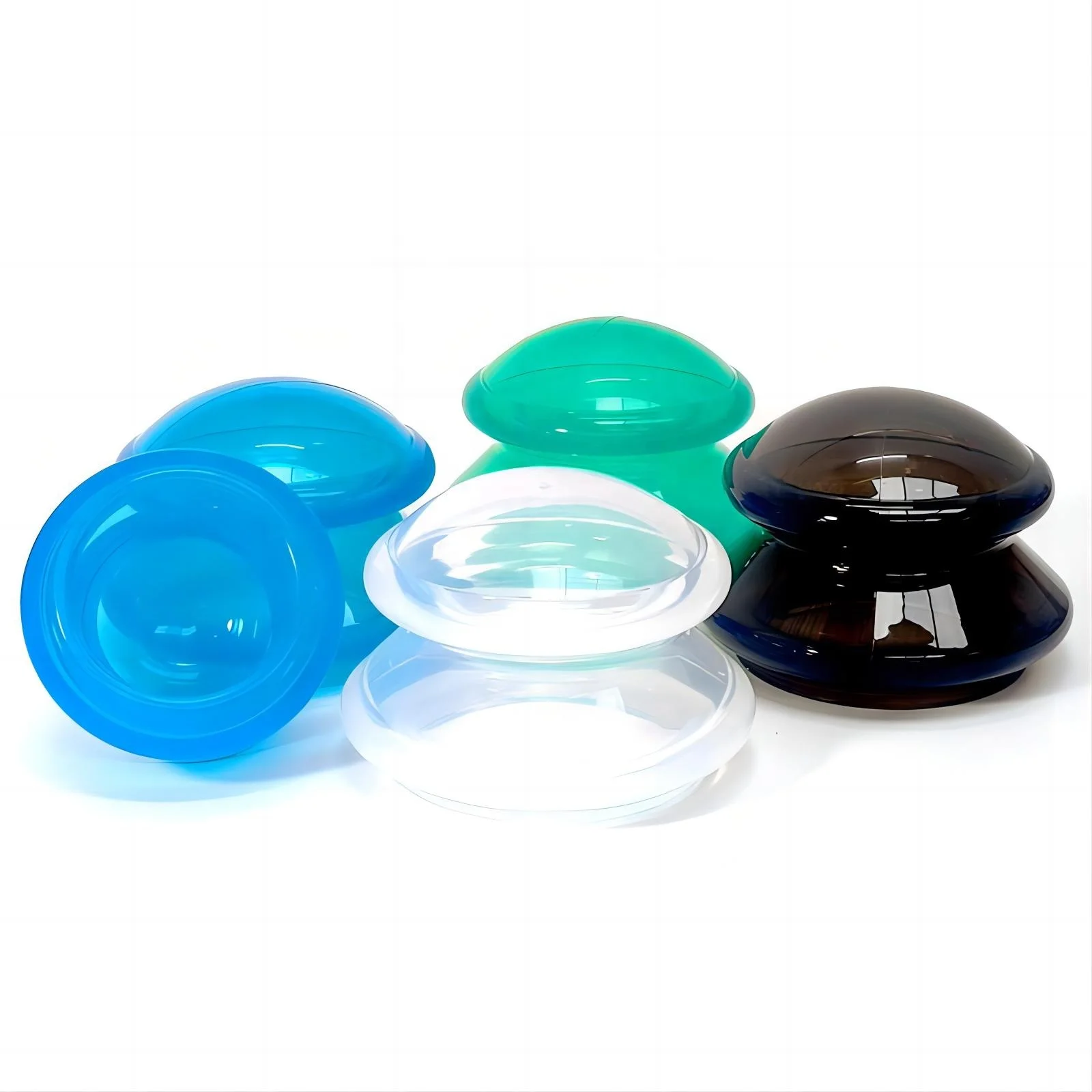Facial Suction Cups Silicone Vacuum Massage Face Cupping Set Therapy Cups For Anti Cellulite