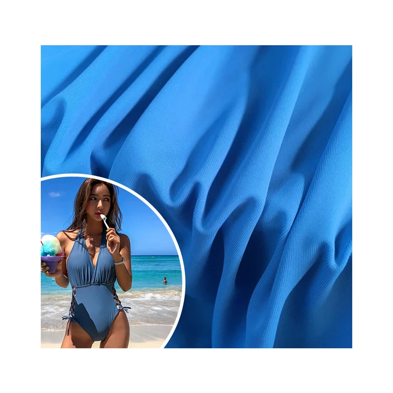 4 способа ткань на основе лайкры 82% нейлон 18% спандекс Водонепроницаемая эластичная ткань для купальных шорт