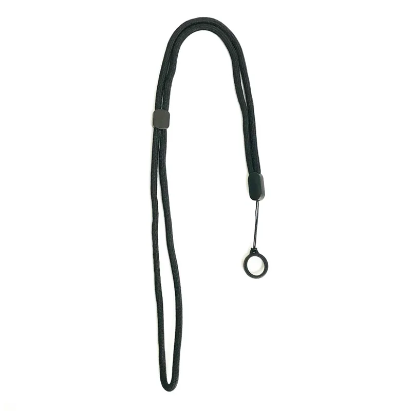 Custom Pen Holder Lanyards Rubber Ring Lanyard Silicon Rubber Ring Rope Neck Strap Nylon Polyester Ring Lanyards With Logo