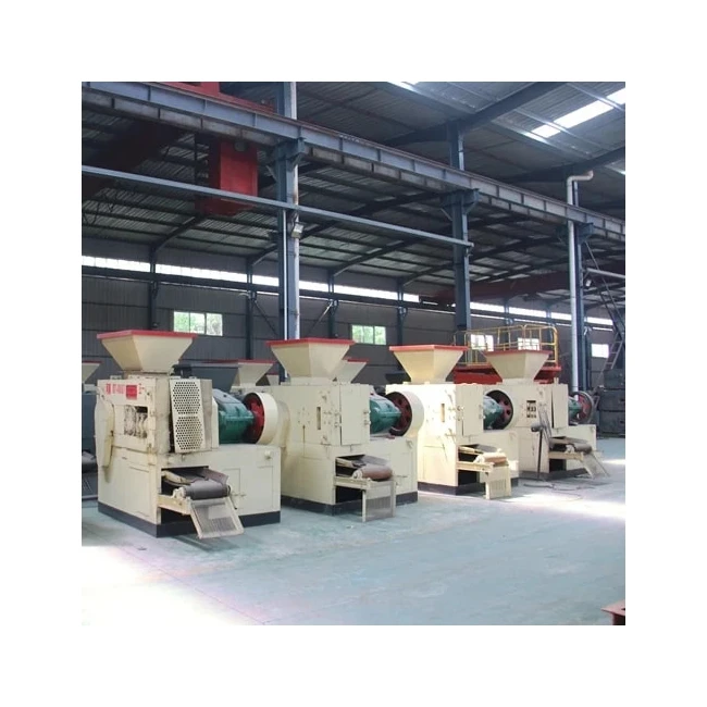 Roller type charcoal coal dust briquetting machine for coal powder ball briquettes making