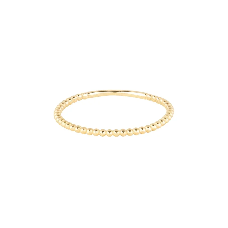 CANNER Thin 18K Gold Plated Rings Round Bead 925 Sterling Silver Rings for Women Round Circle Minimalist Ring 2021 New