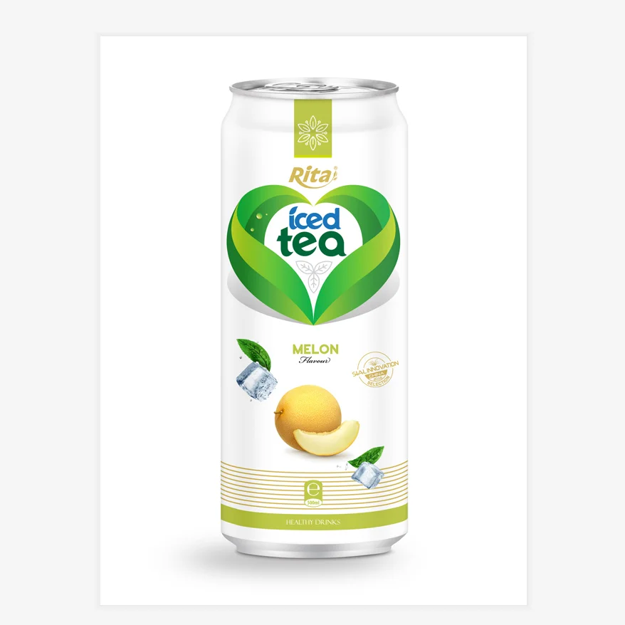 500mL singapore vietnam Canned Ice Green Black Tea Drink Super Fruits Flavor
