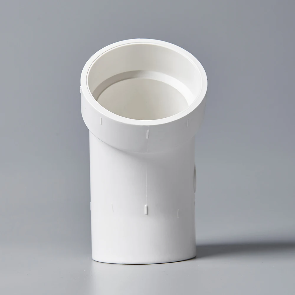 Competitive price ASTM D1785/2665 pvc 45 degree 4 inch pipe fittings bend elbow