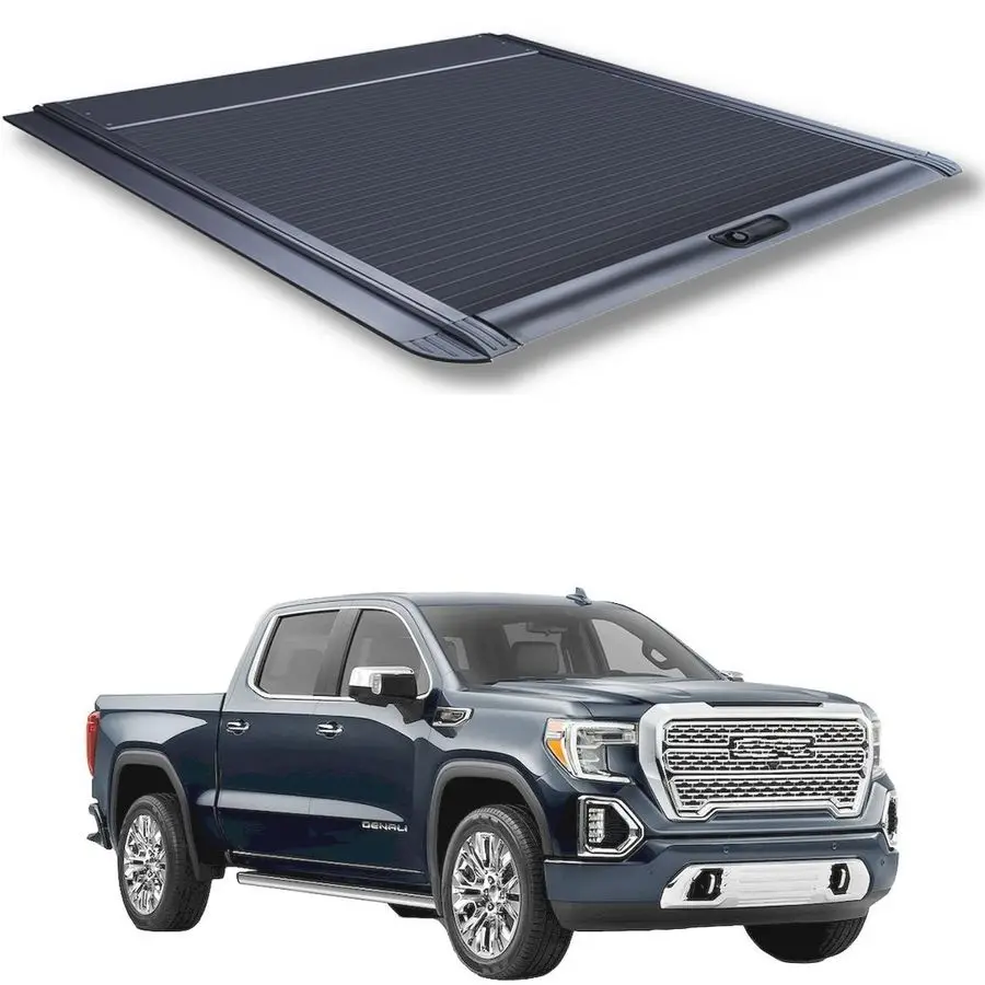 Ousaier Pickup Truck Auto Parts Retractable Manual Roller Lid Cover For 2015-2020 For GMC Sierra 5.8FT