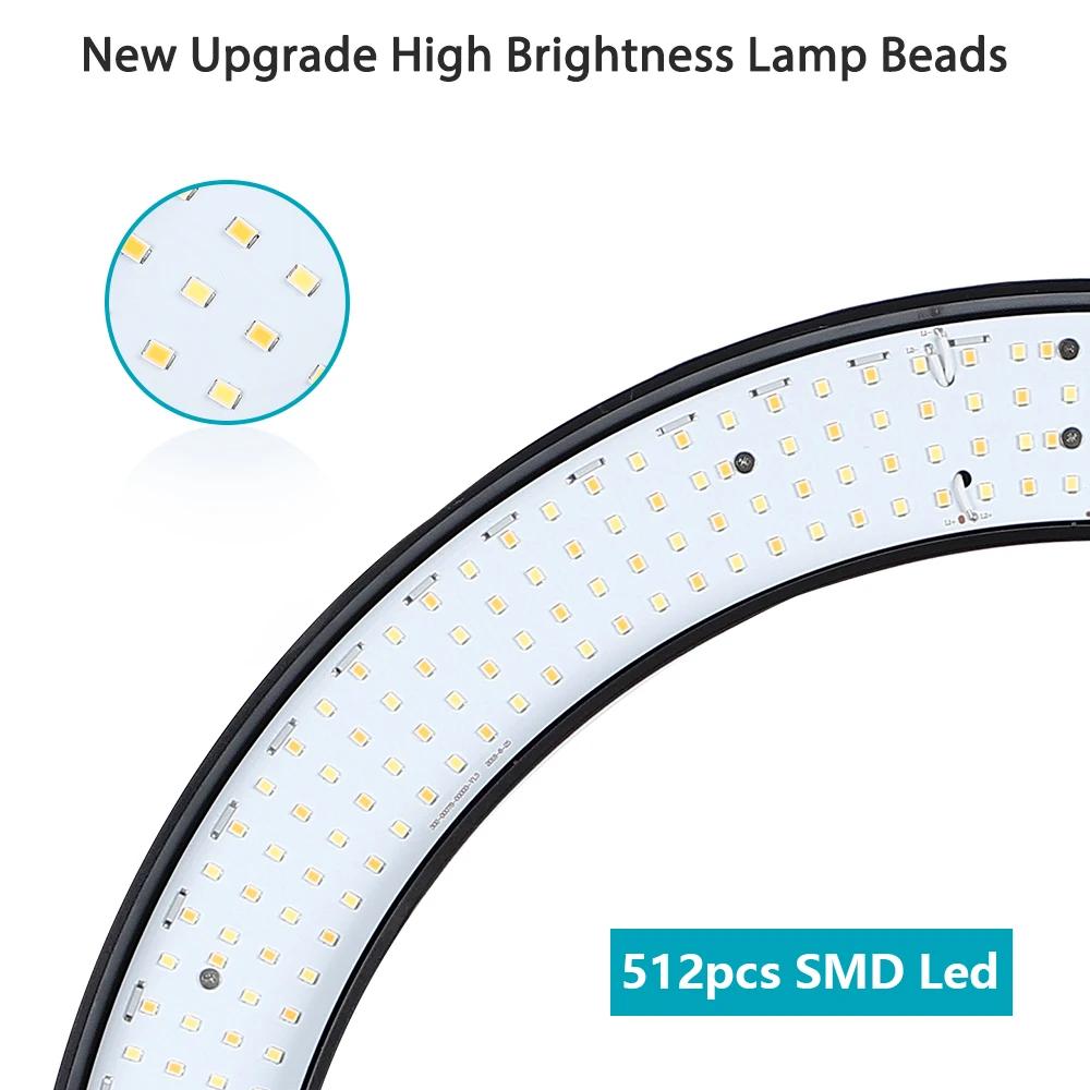 Travor RL-18A Rohs Certification Fill Lamp 18 Inch Led Selfie Ring Light Kit with Tripod Stand and Phone Holder for Video