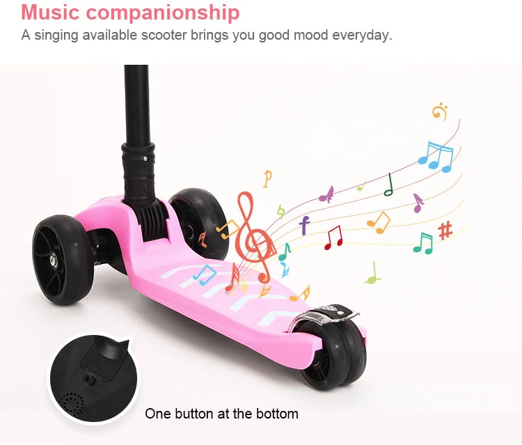 2021 multifunction children scooter baby toys bike kick scooter kick toy kids scooter with music