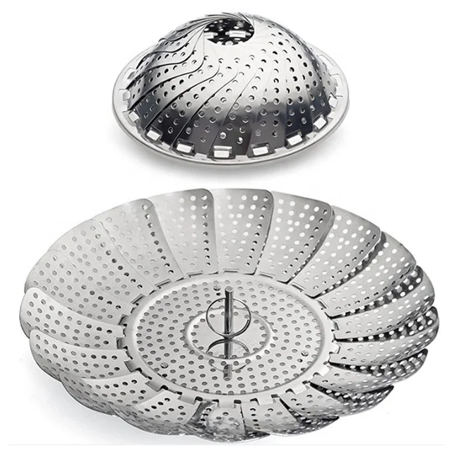 Home Kitchen Useful Folding Collapsible Expandable Vegetable Food Steamer