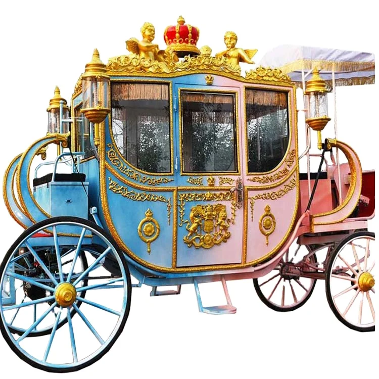 2021 Best Selling Customized Color Calashes Royal Wagon Horse-drawn and Electric Horse Carriage for Sale