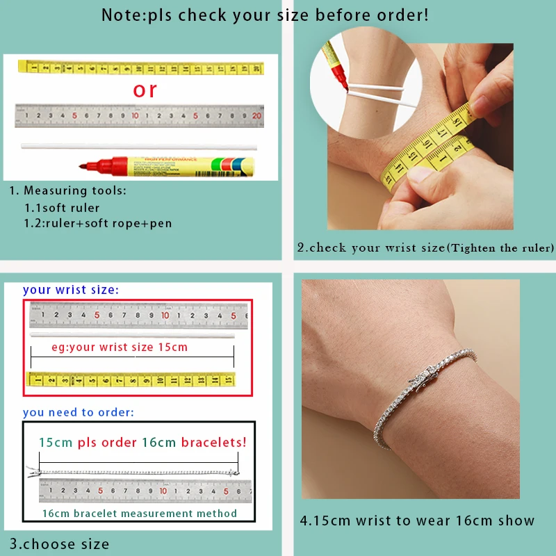 Cheapest Price Hip Hop Silver 925 Moissanite Chain 2mm 3mm 4mm 5mm 6.5mm VVS Moissanite Diamond Necklace Moissanite Tennis Chain