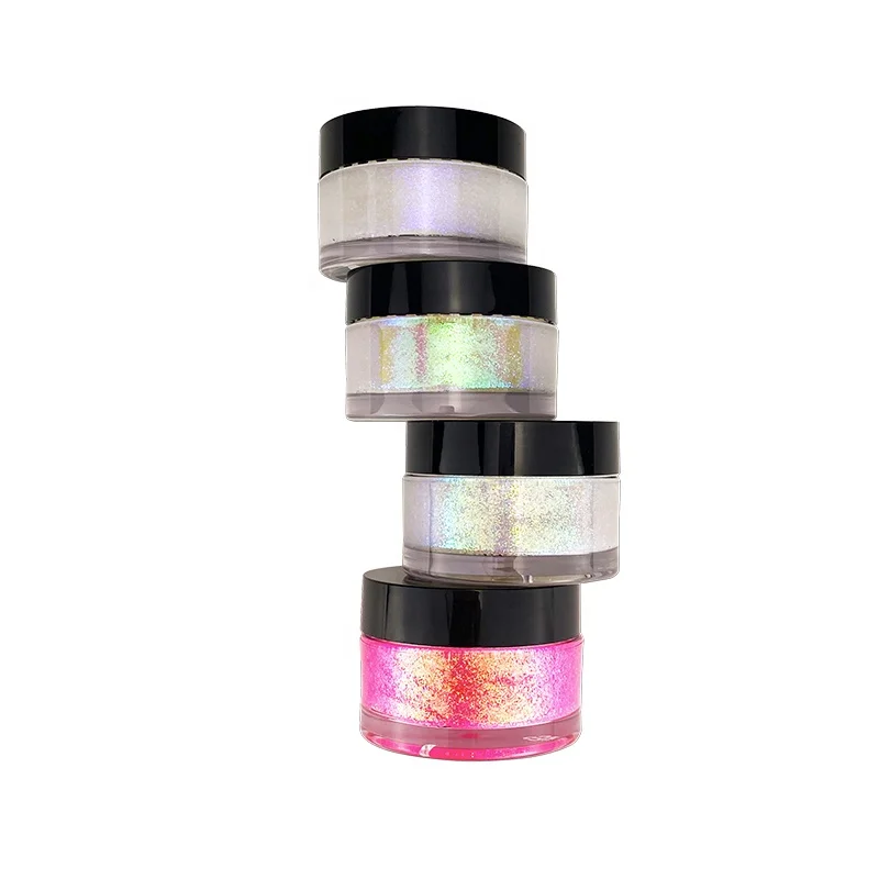 Private Label Transparent New Multichrome Chameleon Pigment Gel Liquid Glitter Eyeshadow