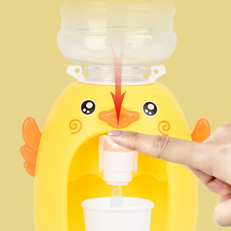 Cute Home Appliances Pretend Play Drinking Cartoon Mini Water Dispenser Children Kids Toys