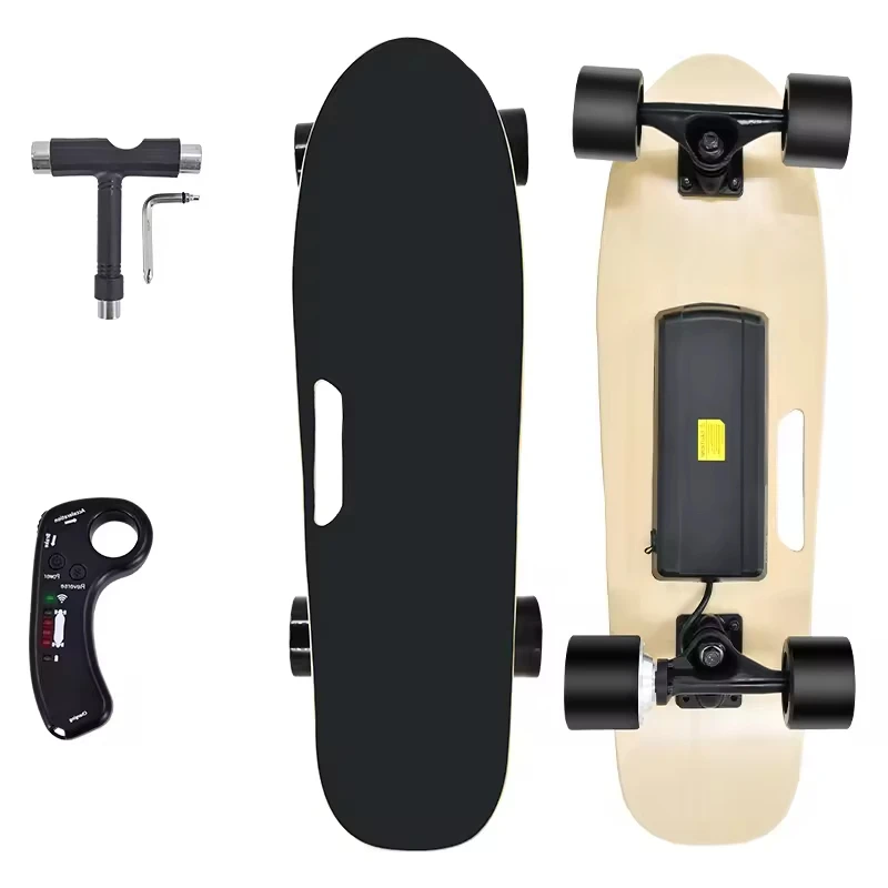 Wholesale cheapest small fish plate boosted electric skate board remote control evolve Electric skateboard