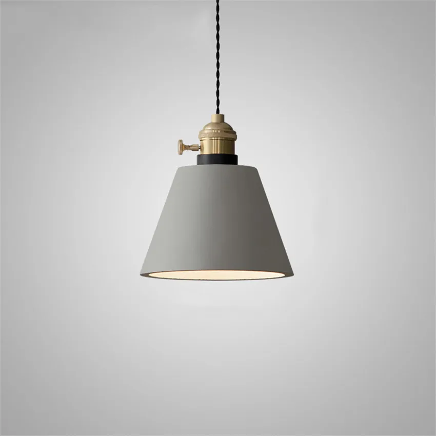 Industrial E27 Indoor House Modern Hanging Lighting Concrete Contemporary American Canada Italy Mini Chandelier Pendant Light Nodic Light