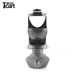 Tcart auto headlamp 35W*2 H4 hi/lo LED projector lens 5500K 12V/24V H4 LED high-low headlights car styling H4 LED Conversion Kit