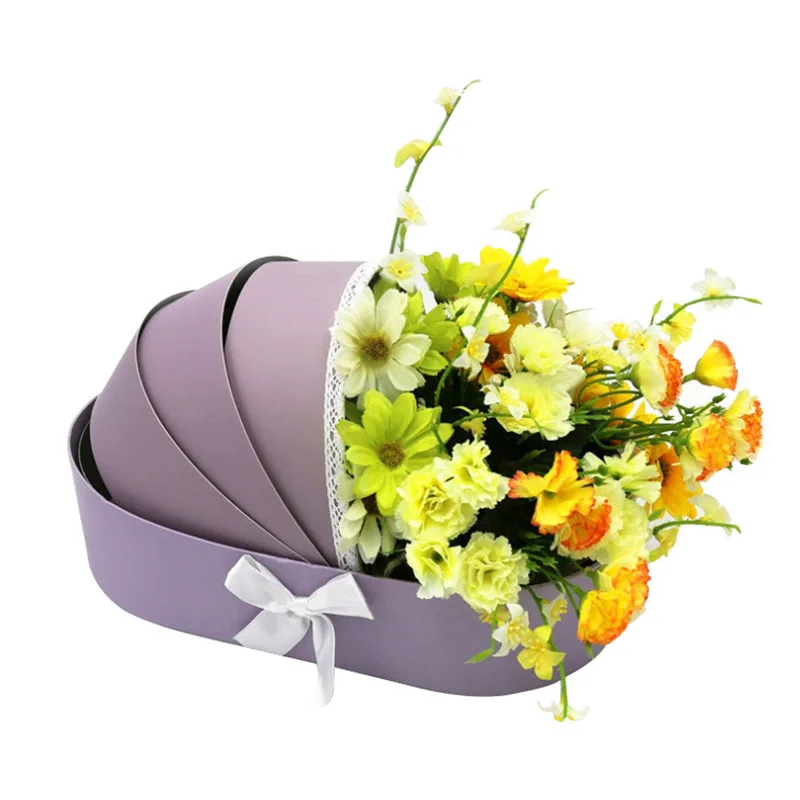 New Design Creative Flower Soap Bouquet Box Baby Cradle Shape Box For Baby Birthday