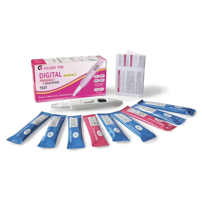 Manufacturers Private Label One Step Reusable Digital Early Hcg Fertility Tester Pen Device Stick Pregnancy Test Kit