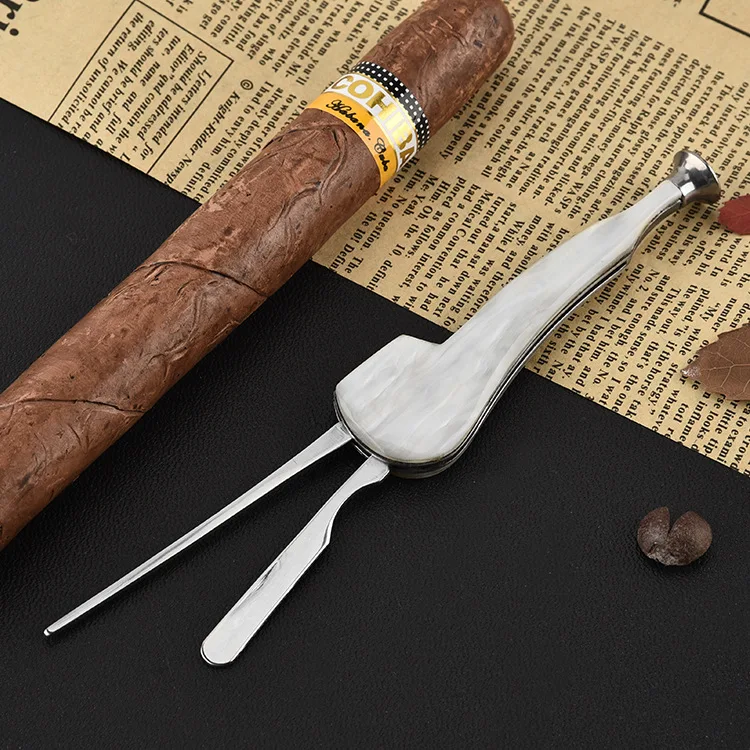 Stainless Steel Wholesale Resin Tobacco Pipe Cleaning Cigar Tools Cleaning Accessories Tools Tampers Reamers