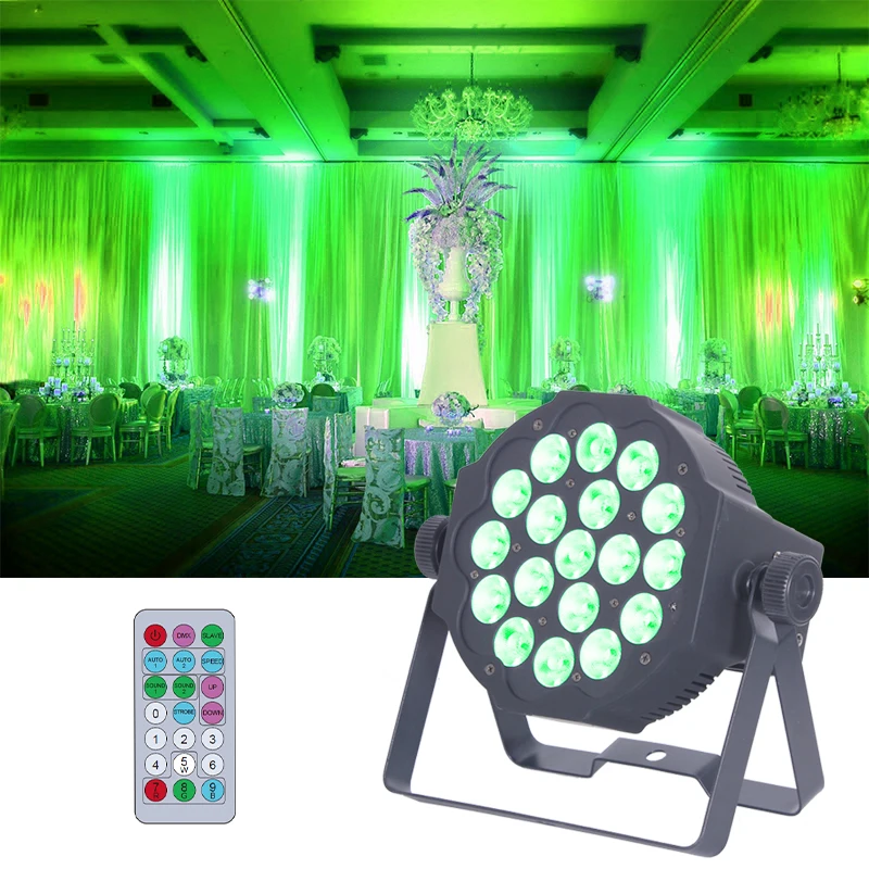 Dj Party Disco Wedding Stage 18pcs Rgbw DMX Control 3in1 Led Par Light
