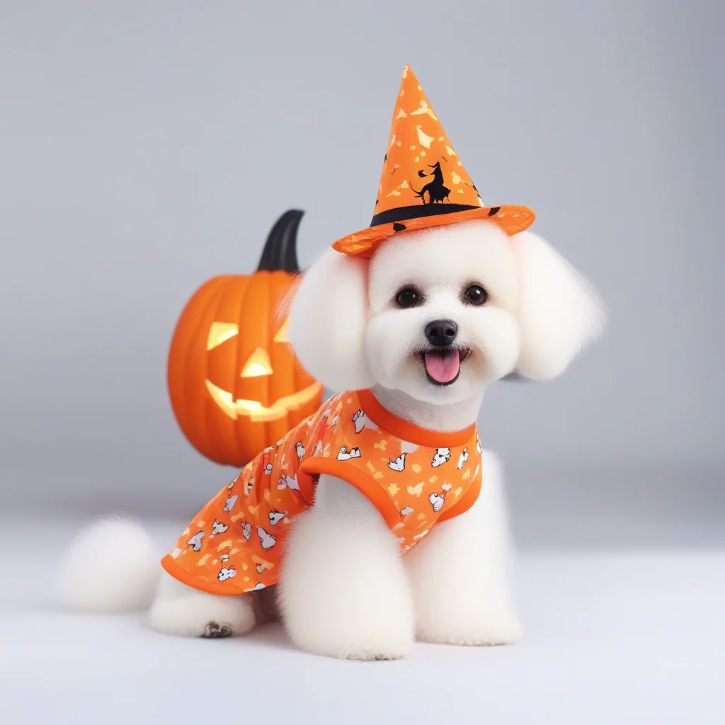 Wholesale New pumpkin Festival Cosplay Pet Cosplay Costumes Cute Halloween Dog clothes with hat Funny Party