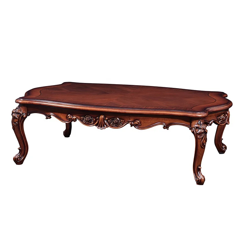 2019 New Coming Luxury Tea Tables Antique Wooden Carved Exquisite Coffee Table Wood Chinese