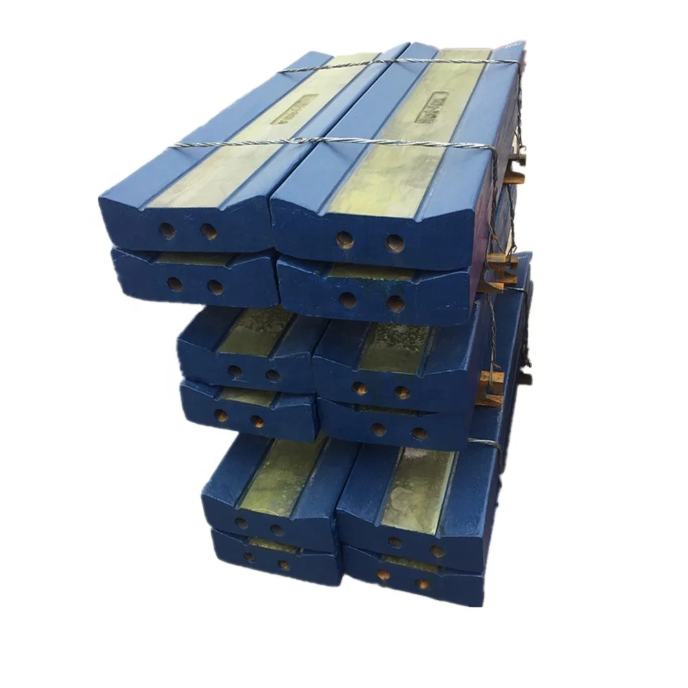 China Keestrack Impact Crusher R3 R5 R6 Replacement Parts High Chrome Blow Bar For Cement Plant