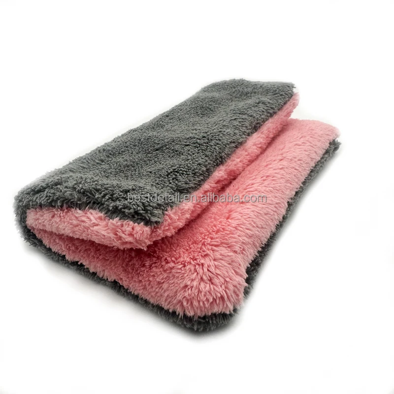 18x18cm 700GSM Soft & Plush Dual Sided Towel Microfibre Car Cleaning Cloth Pad for Auto Detailing Car Wash
