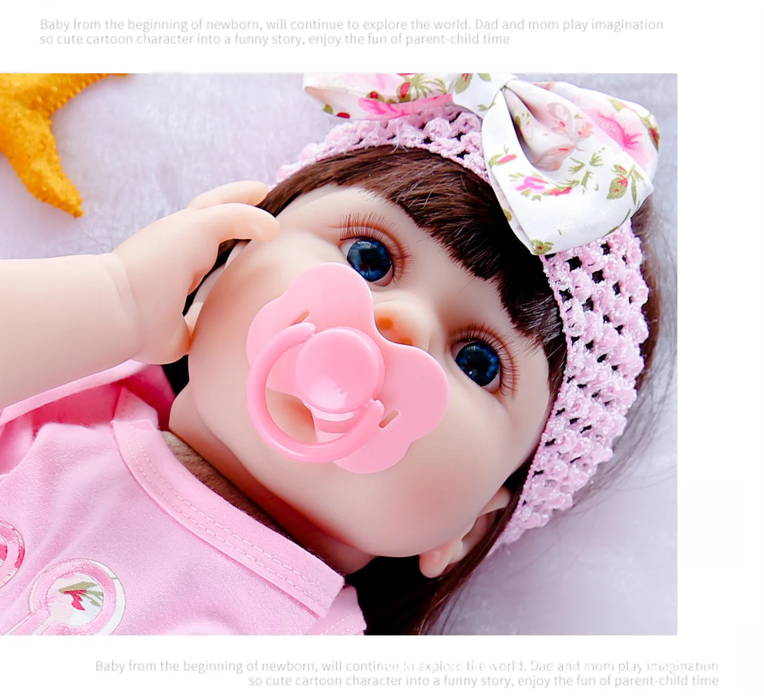 Wholesale Cute Reborn Baby Dolls With Low Price DIY Toys 22Inch Pink Dress Bebe Reborn Newborn Baby