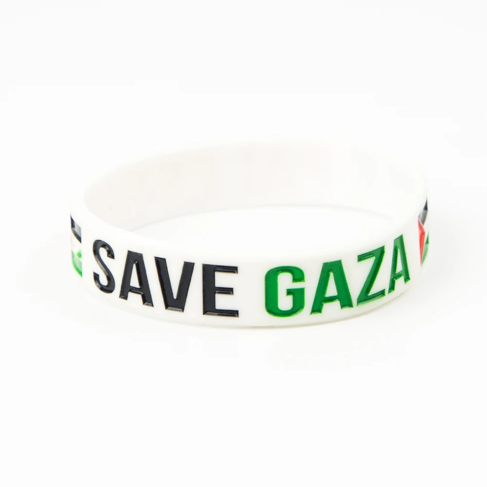Top Quality green white black with 3 red star syrian bracelet
