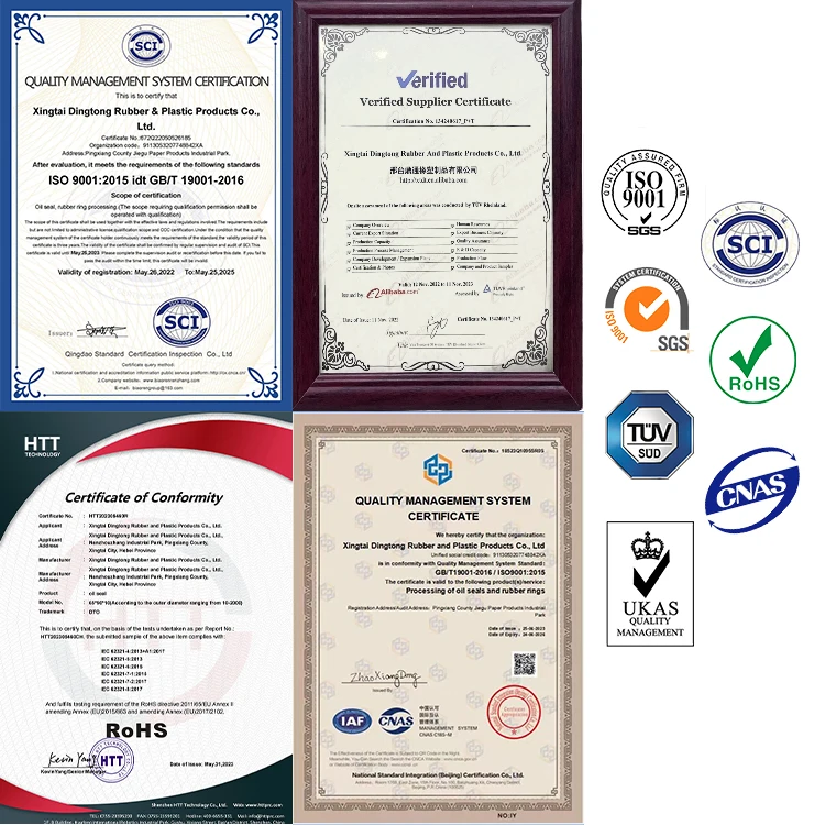 DTO Cog Hydraulic Mechanical Rod & Piston Rubber Oil Seals with or Without Spring Tc Sc 50*32*8