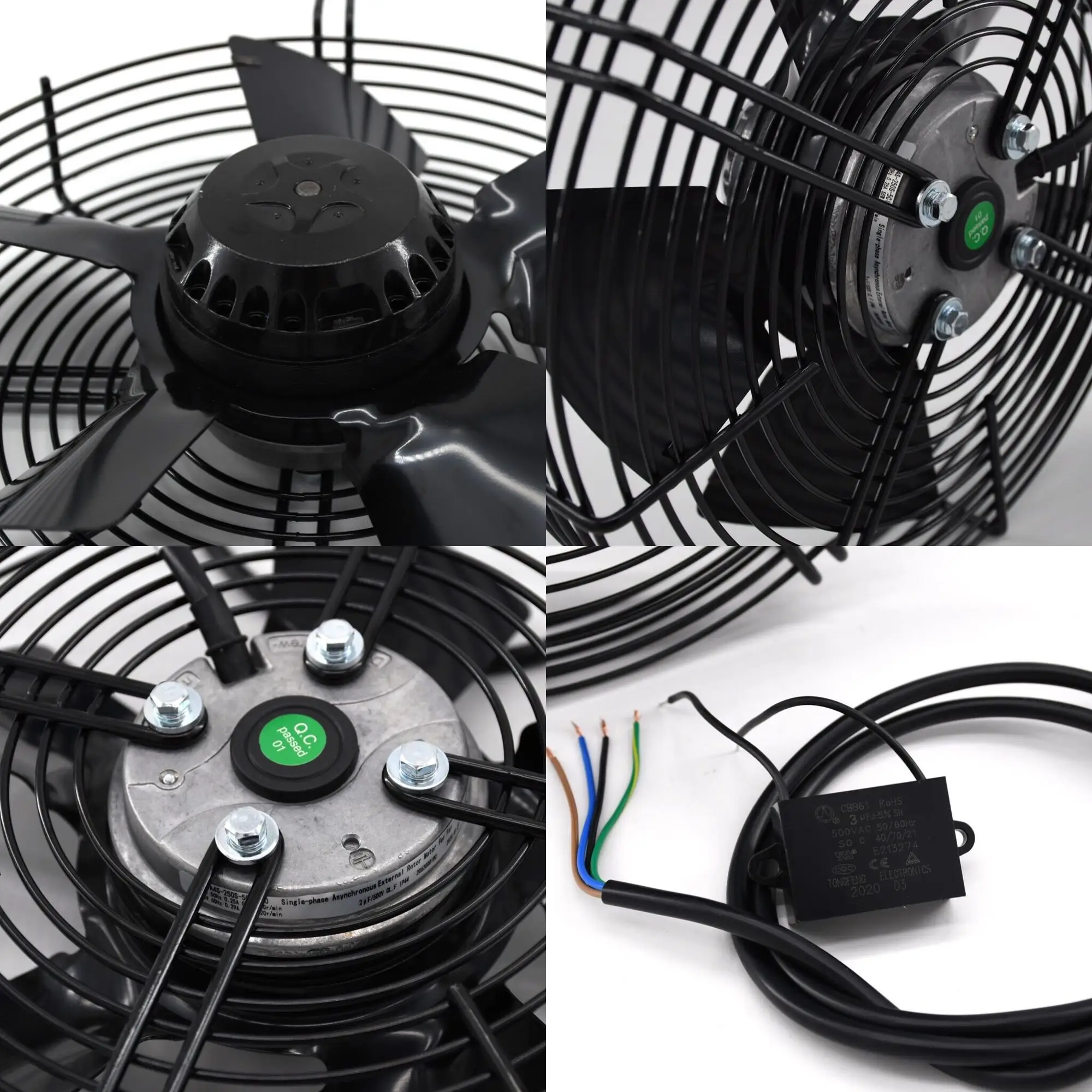 200-900 мм AC EC DC водонепроницаемый промышленный выхлопной охлаждающий осевой вентилятор