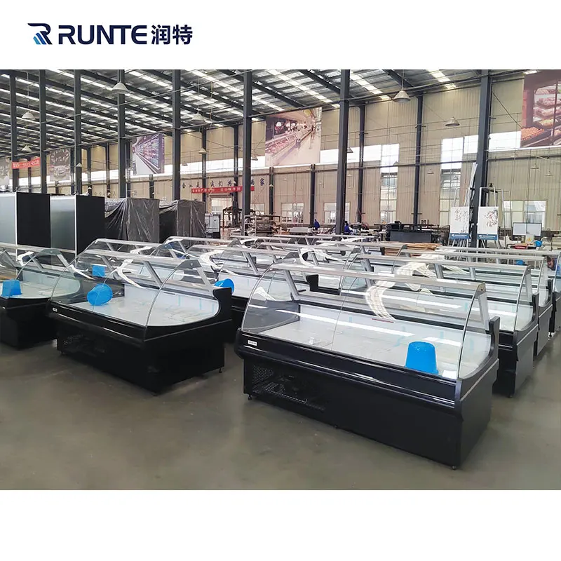 China factory prices Meat shop meat counter chiller freezers for sales