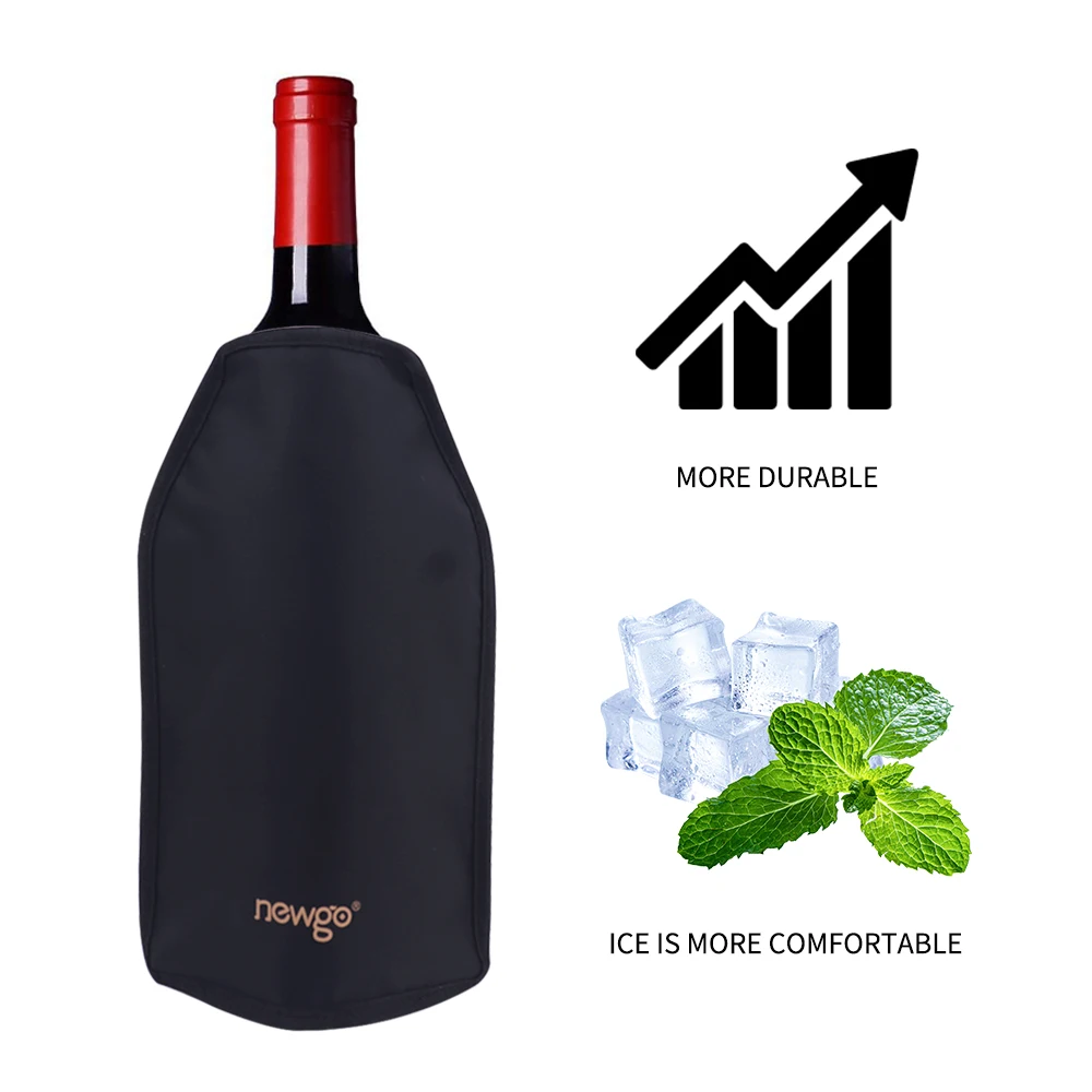Wine Cooler Sleeve Waterproof  Bottle  Chiller  Freezable Wine Bag Waterproof Durable Quick Cooling Wine Cold Bag