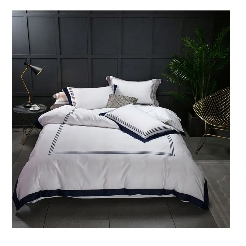 Korean bed sheet bedding set hotel 500 Thread count egyptian cotton bed sheet set luxury bedding sets bed sheet brand