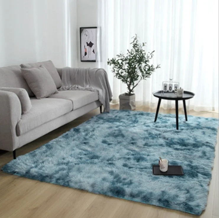 Hypoallergenic alloy coated with solid polyurethane non-slip puzzle tile mats and fluffy plush fabric carpet