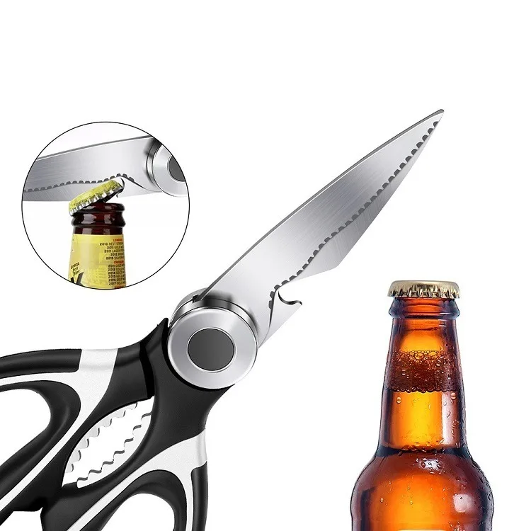 2023 kitchen gadgets Multifunctional Meat Fish Chicken Bone Stainless steel Shears Kitchen Scissors