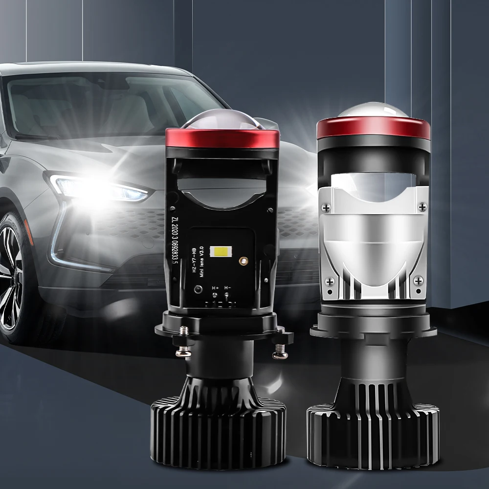 POPNOW High Power LED H4 Y7D mini projector lens h4 Car LED Headlight Bulb 6000k White Light Car Accessories