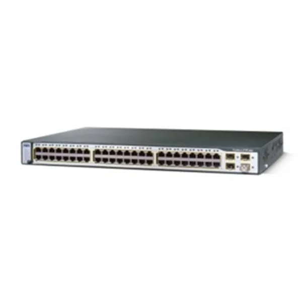 Cisc0 б/у WS-C3750-48TS-S катализатор 3750 10/100 48-портовый