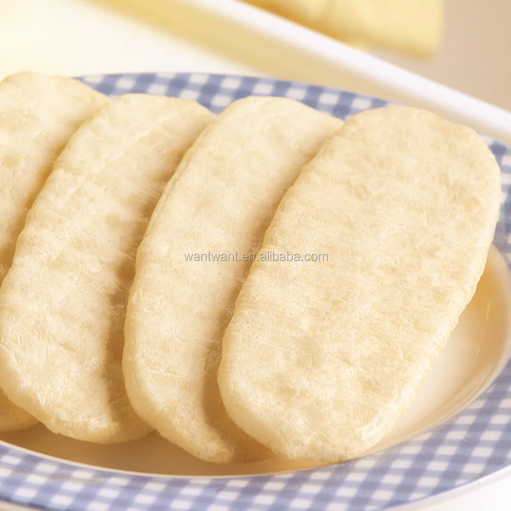 Hot Kid OEM Baby Food Rice Crackers Baby Grain Snacks Healthy Biscuits Halal Gluten Free Banana Flavor