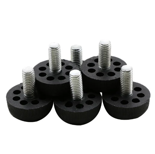 M6 M8 Adjustable Table Feet Threaded Screw On Furniture Levelers Foot For Furniture Legs