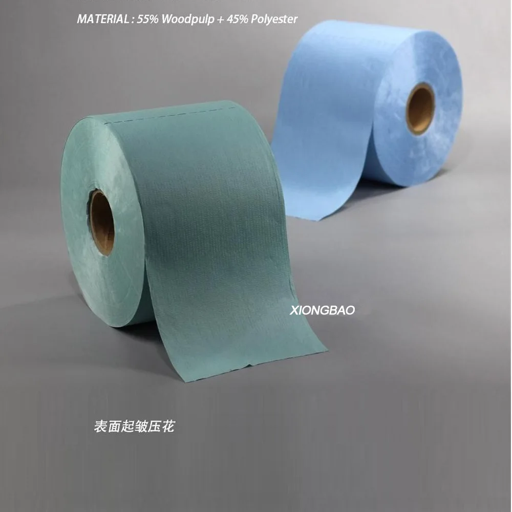 Laser Cut Class 1000 Microfiber Dustless Cleanroom Wiper Paper Roll