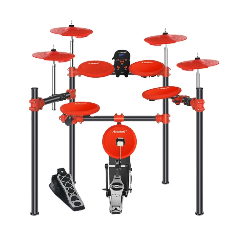 electric drum set entry level for beginner 5 drums 3 cymabls