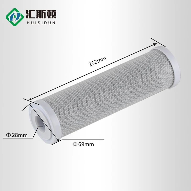 Block Filter Cartridges Activated Carbon with Good Adsorption Capacity for Home Water Filtration 5 Micron 10 Inch 50 OEM Service