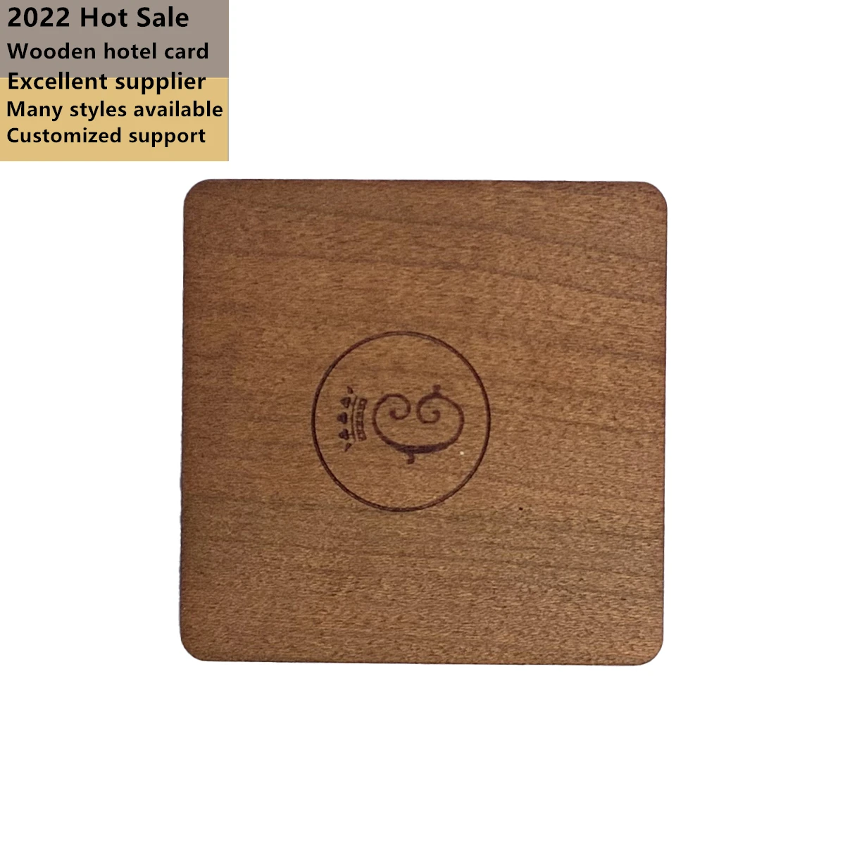 Programmable bamboo wood business Cards RFID ISO14443A Smart 213/216 Mini NFC wooden hotel key card with nfc small card printing