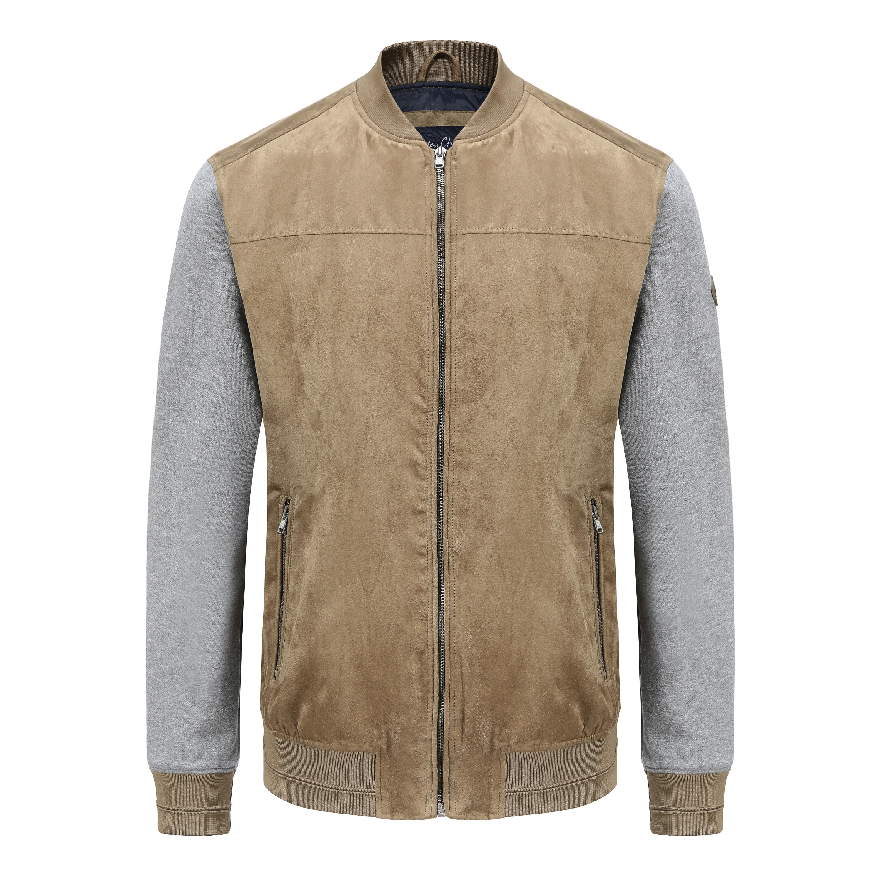 
Style Recycled Clothing Men Vintage Waterproof Windbreaker Fleece Army BomberJacket /leather jacket men 