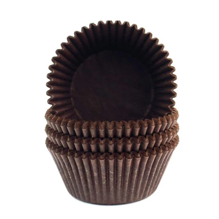 Custom Printed PET Film Disposable Bread Cake Liners Paper Cup Souffle Baking Cupcake Wrappers