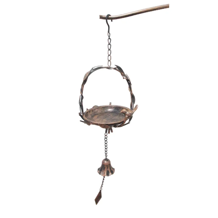 Настраиваемая металлическая железная вода подвесная кормушка для птиц на открытом