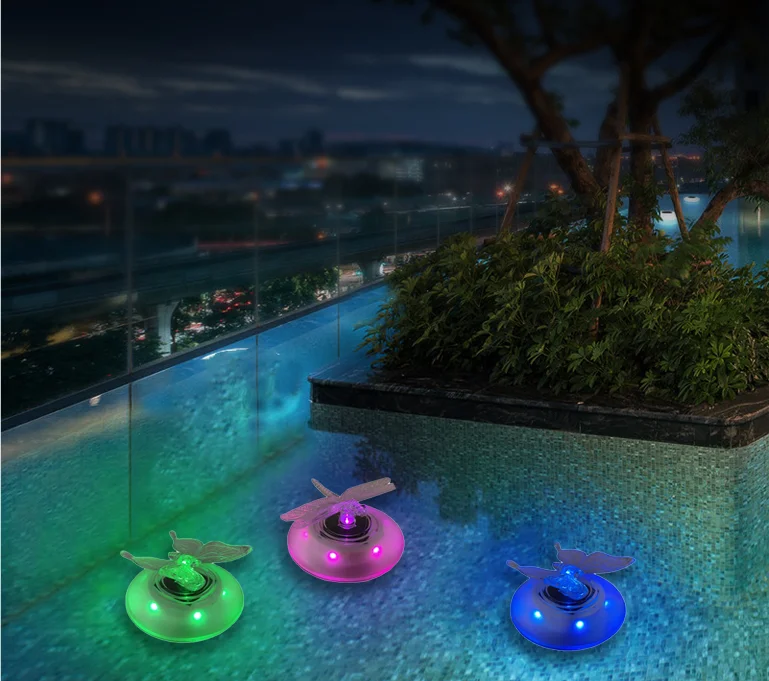 Светодиодный плавающий светильник на солнечной батарее освещение для пруда бассейна с изменением